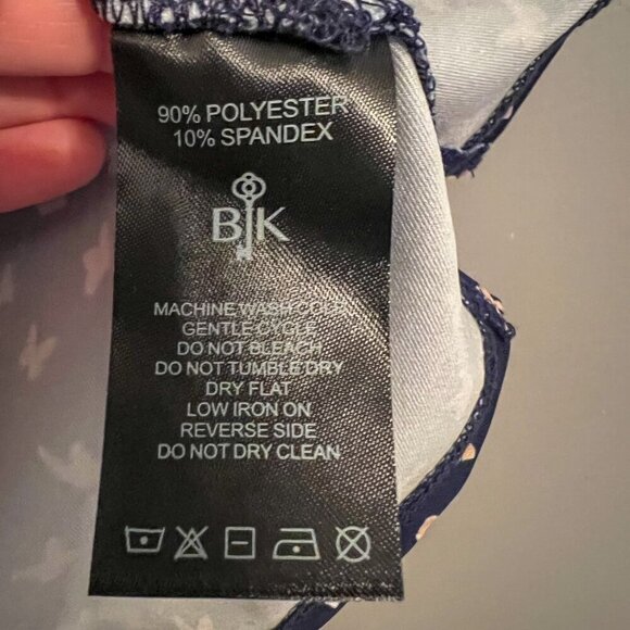 🏷️NWT Belyn Key Ladies Birdie Sleeveless Golf Polo Shirt Butterfly Print Size S - Picture 6 of 8